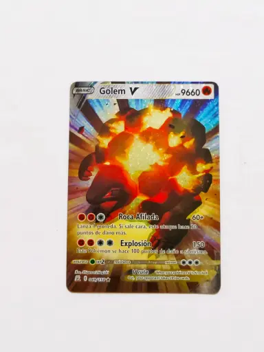 Golem pokemon playing card for kids