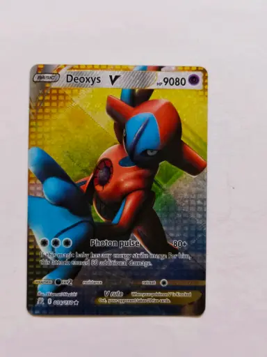 Deoxys pokemon playing card for kids