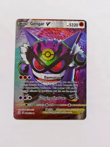 Gengar pokemon playing card for kids