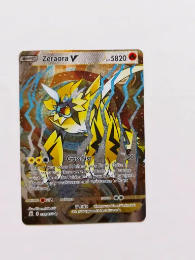 Zeraora pokemon playing card for kids