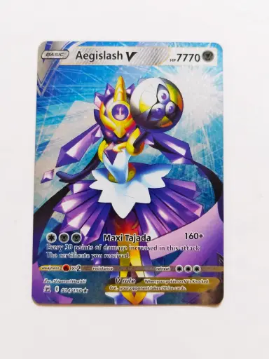 Aegislash pokemon playing card for kids