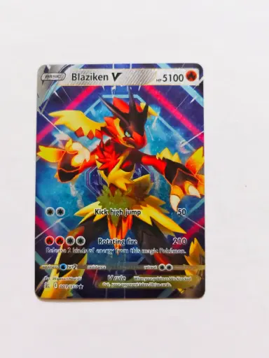 Blaziken pokemon playing card for kids
