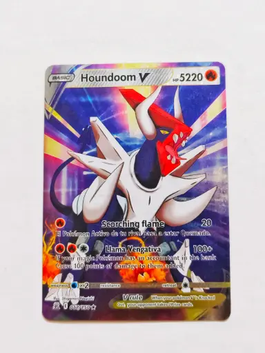 Houndoom pokemon playing card for kids